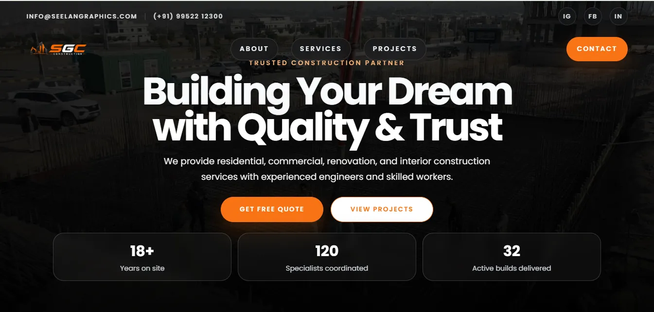 Construction Website