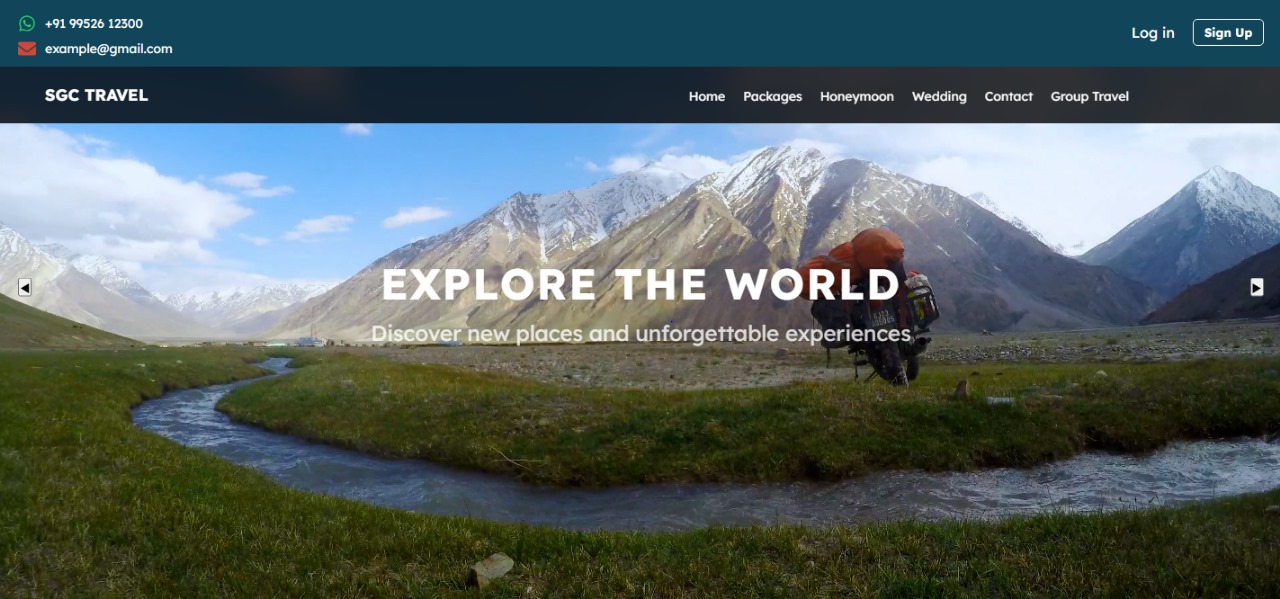 Travel & Tourism Website Design