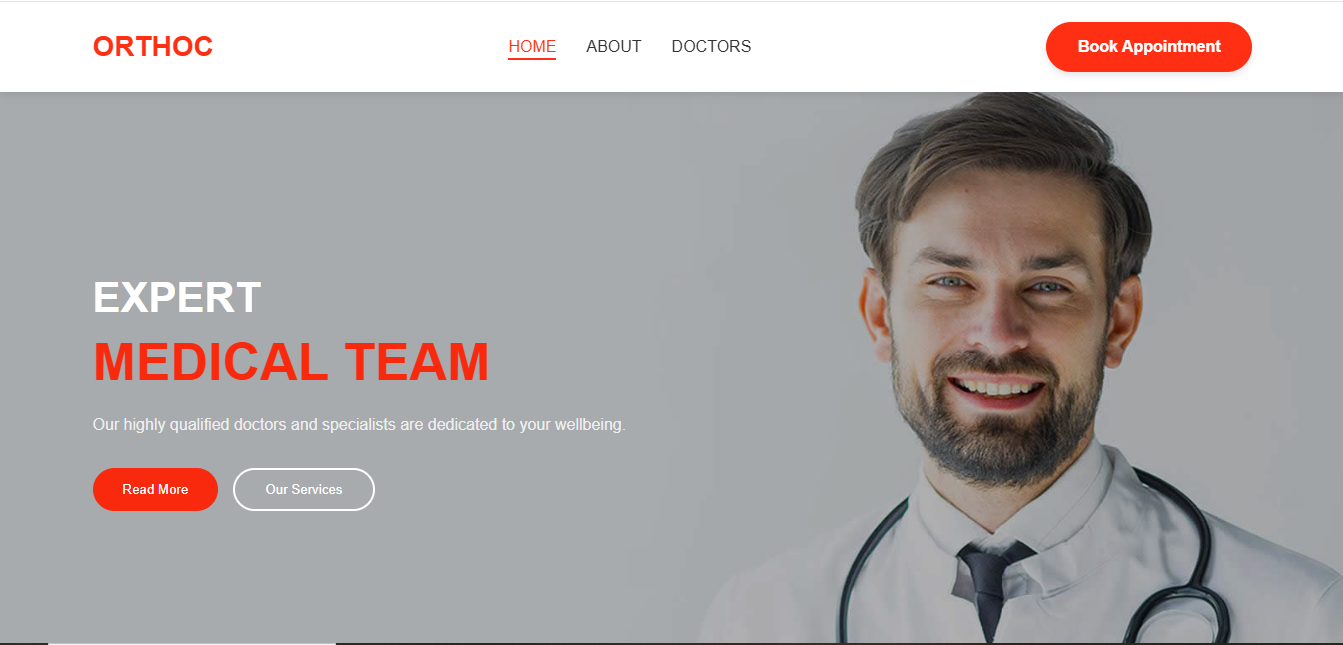 Doctor & Healthcare Website Design